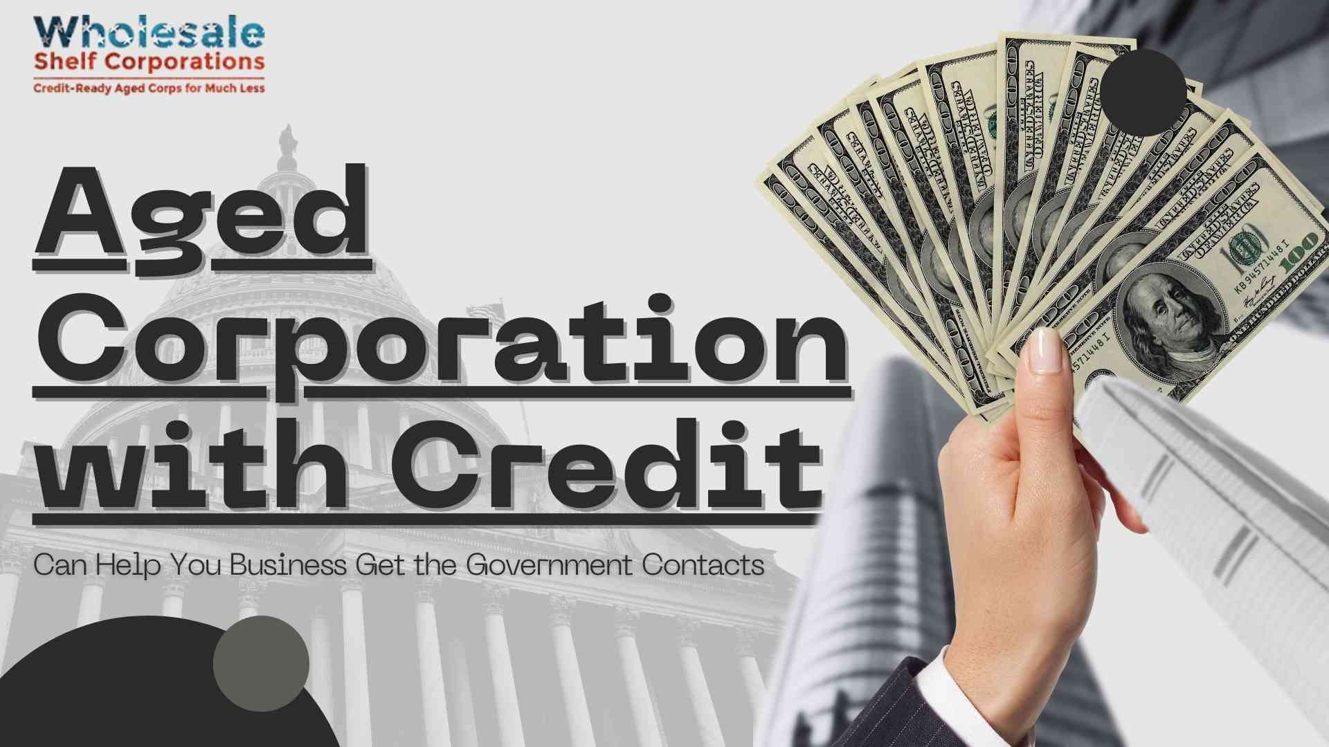 Aged Corporation with Credit Can Help You Business Get the Government Contacts